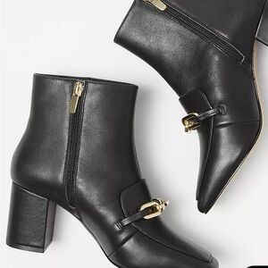Ann Taylor leather angle boots